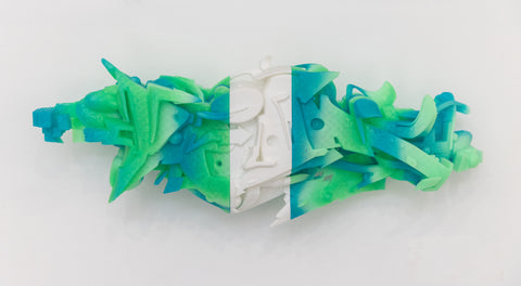 Michael Walsh: Old Virtual Wildstyle Medium (Green, Blue, White)