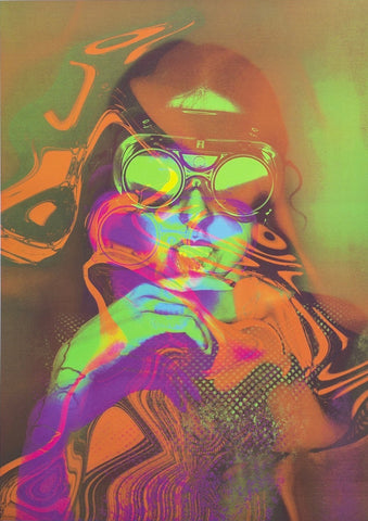 Gera1: Hallucination Screen Print (Custom Framed)