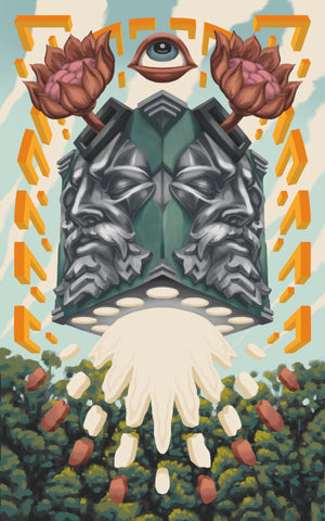 Travis Gillan: Eternal Bloom Holographic Print (Framed)