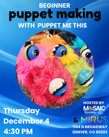 Beginner Puppet Making Workshop: Dec 4