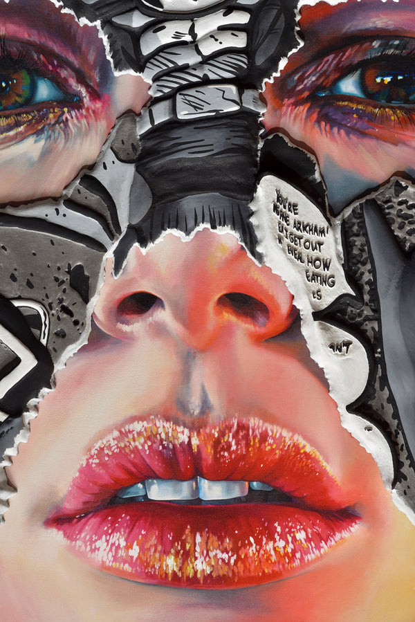 Sandra Chevrier: The Cage between Freedom and Captivity (Pewter, Black and White Hand Embellished)